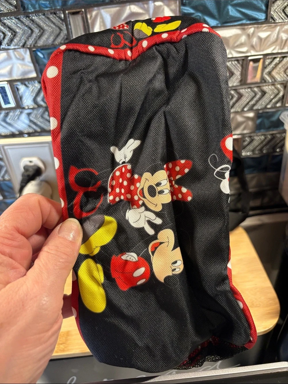 Disney Black, Red and Yellow Minnie & Mickey Kids Lunch Bag